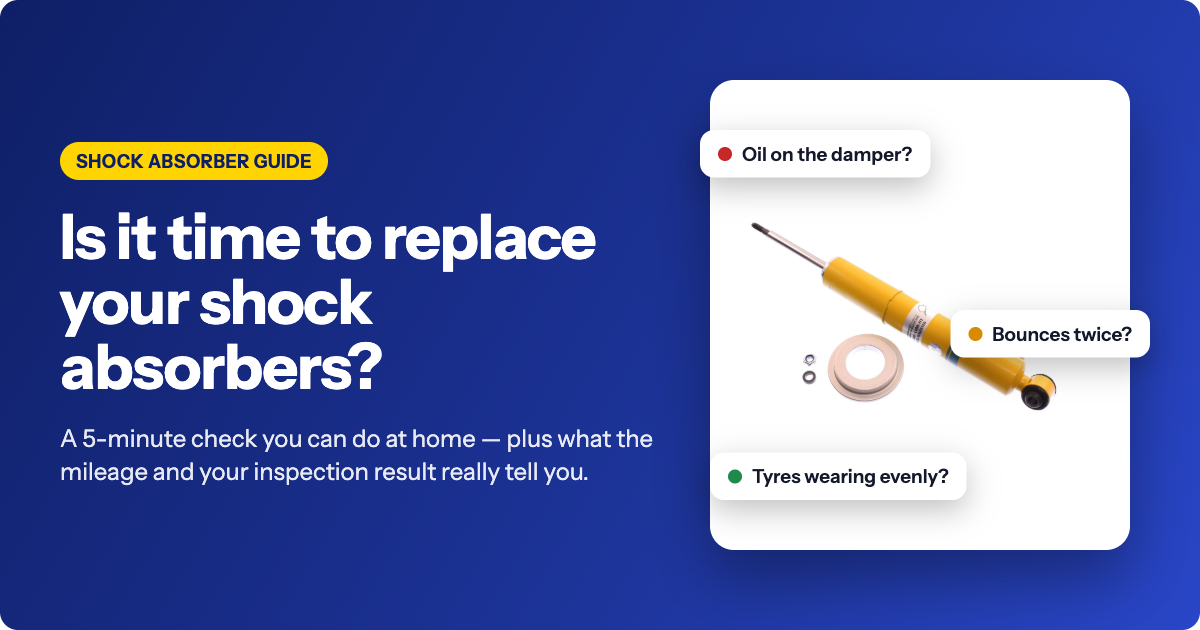 Is it time to replace your shock absorbers? A 5-minute check