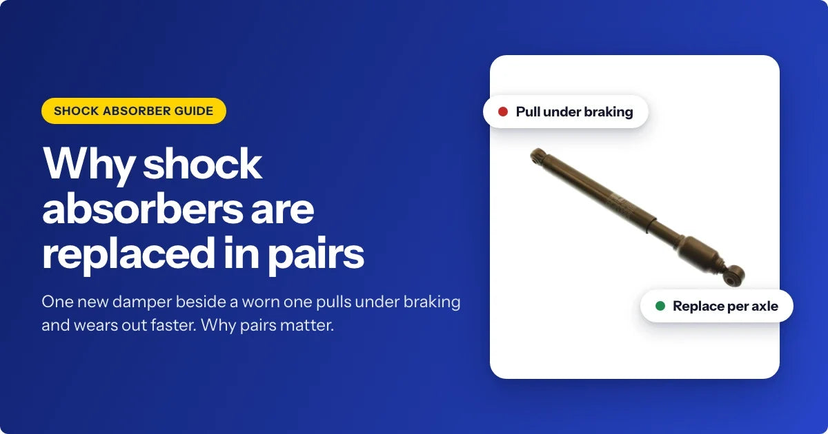 Why shock absorbers are replaced in pairs